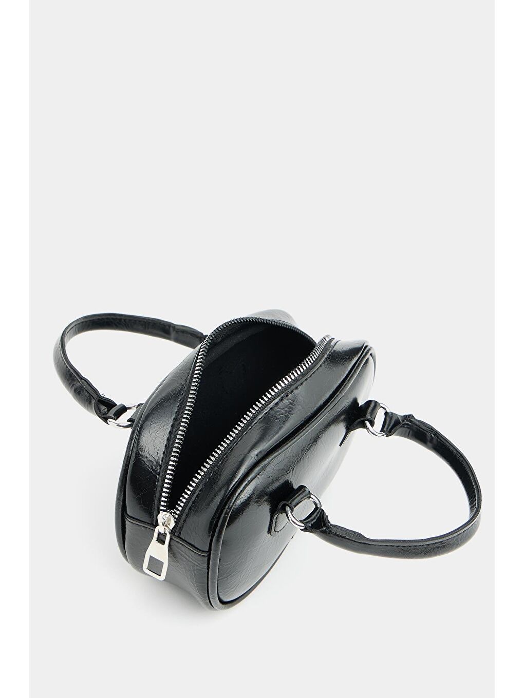 Mini Çapraz Askılı Retro Çanta Siyah-6