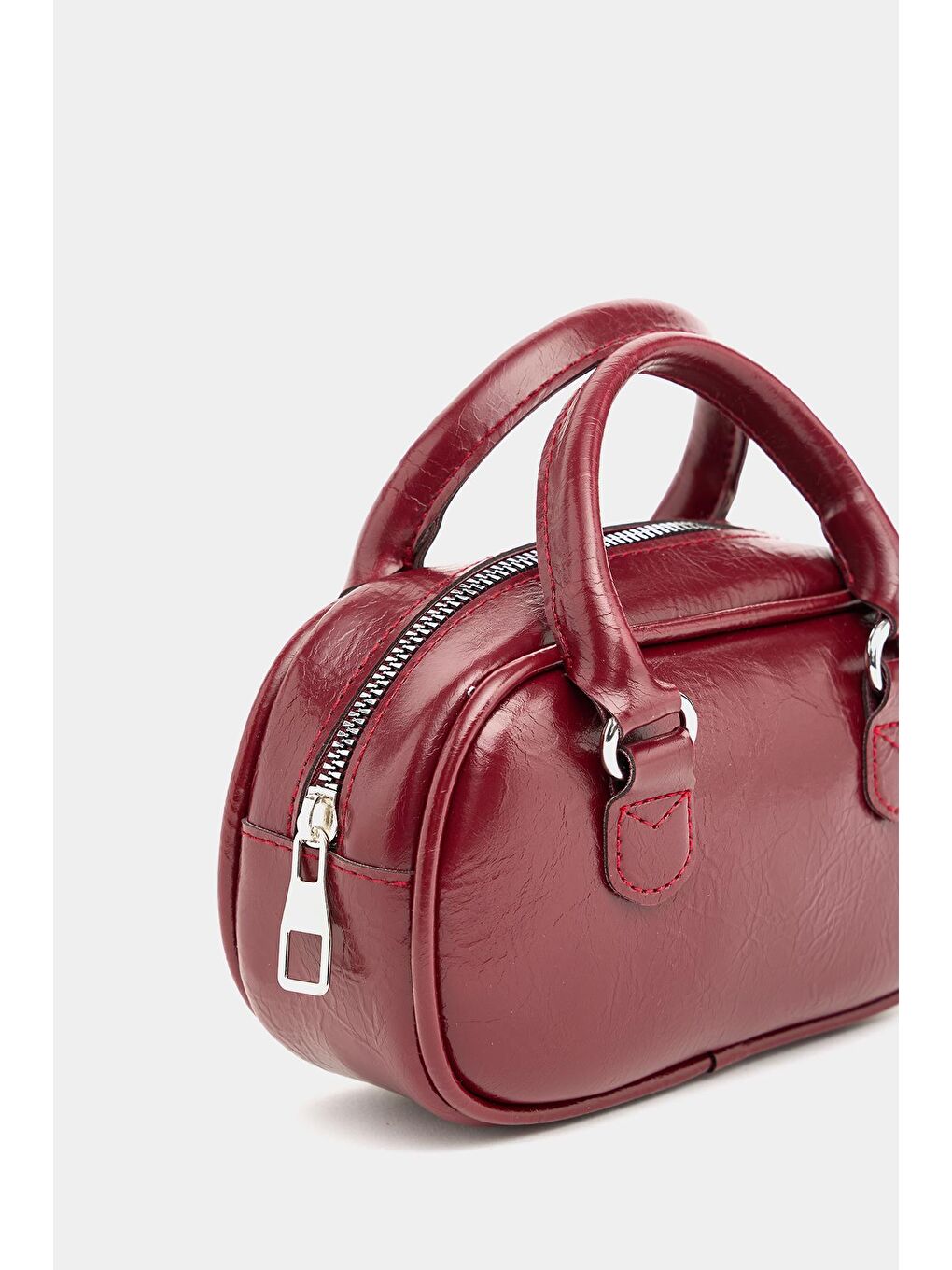 Mini Çapraz Askılı Retro Çanta Bordo-1