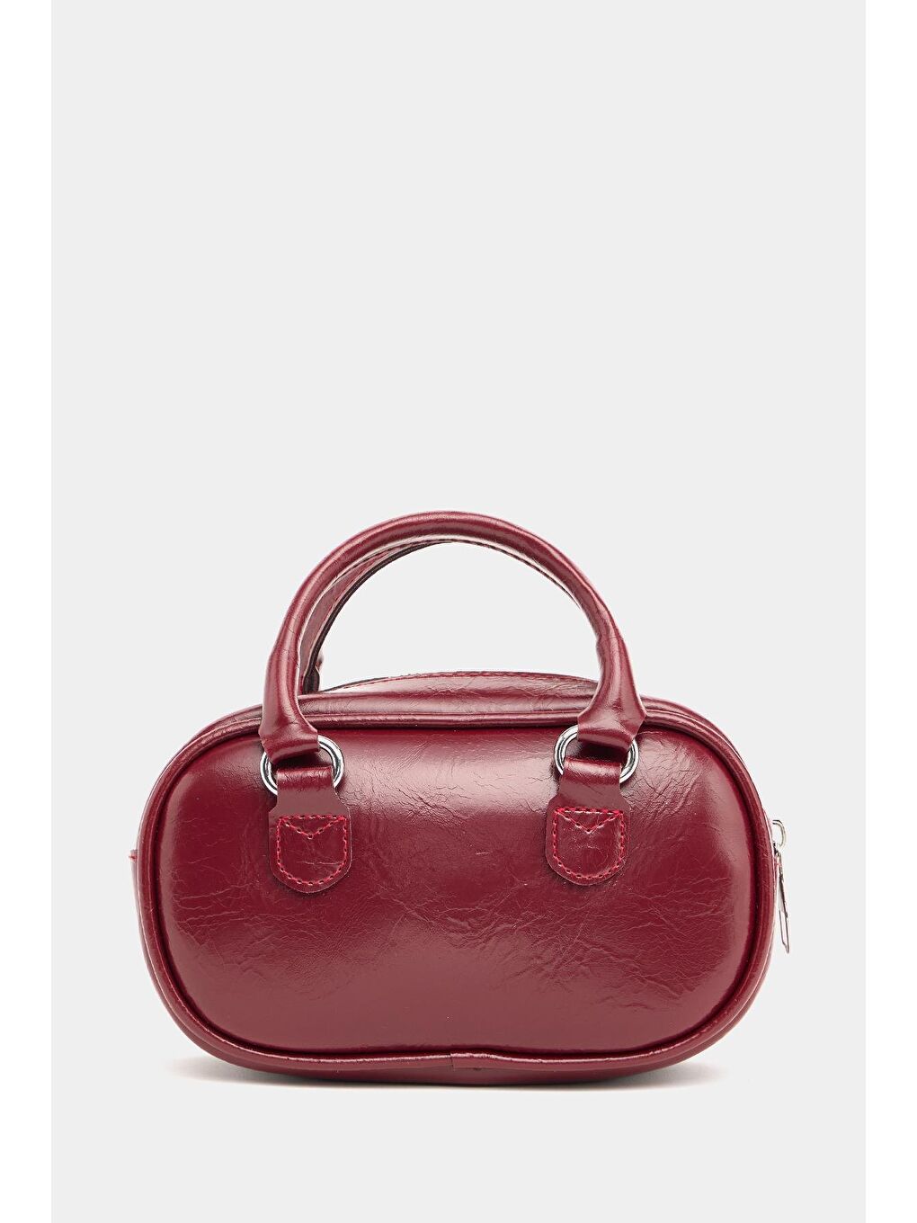 Mini Çapraz Askılı Retro Çanta Bordo-2