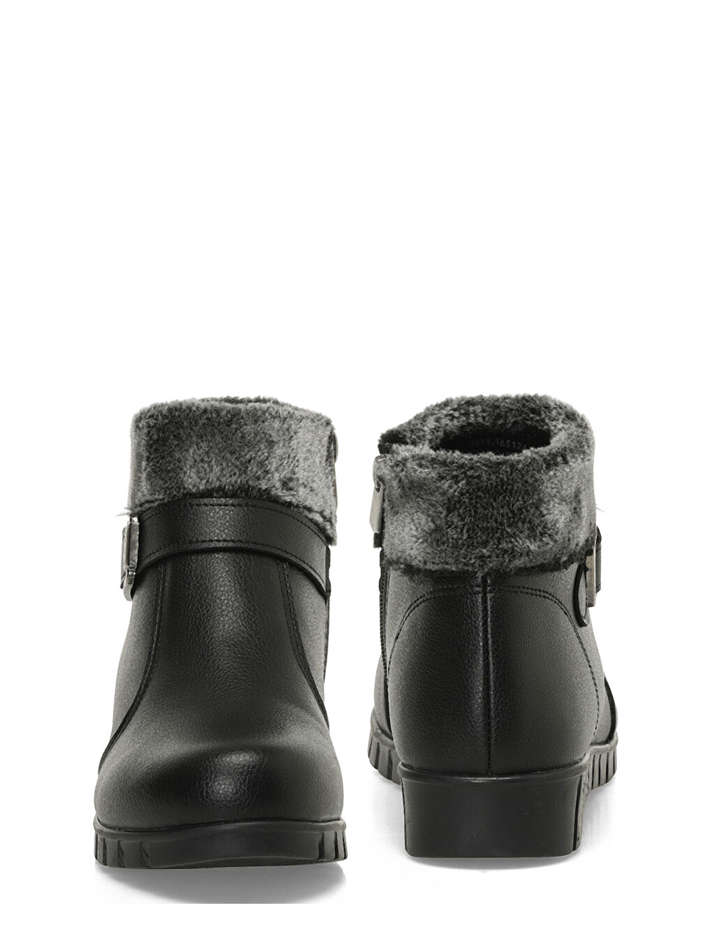 165124.Z4PR Siyah Kadın Düz Bot-4