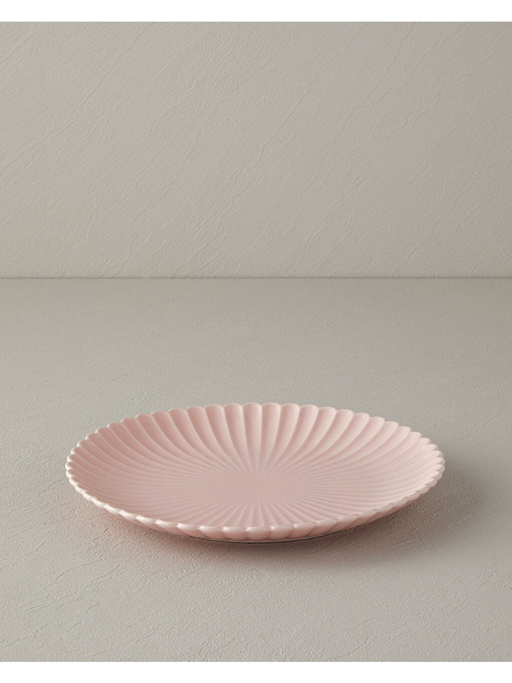 Pembe Fiore New Bone China Servis Tabağı Pudra