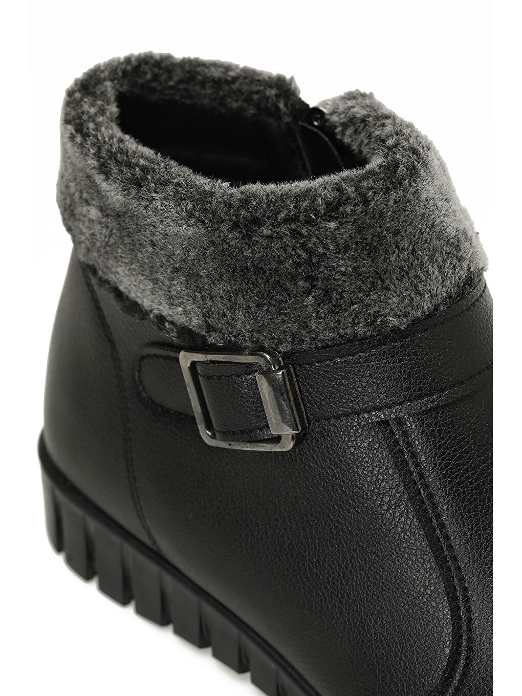 165124.Z4PR Siyah Kadın Düz Bot-6