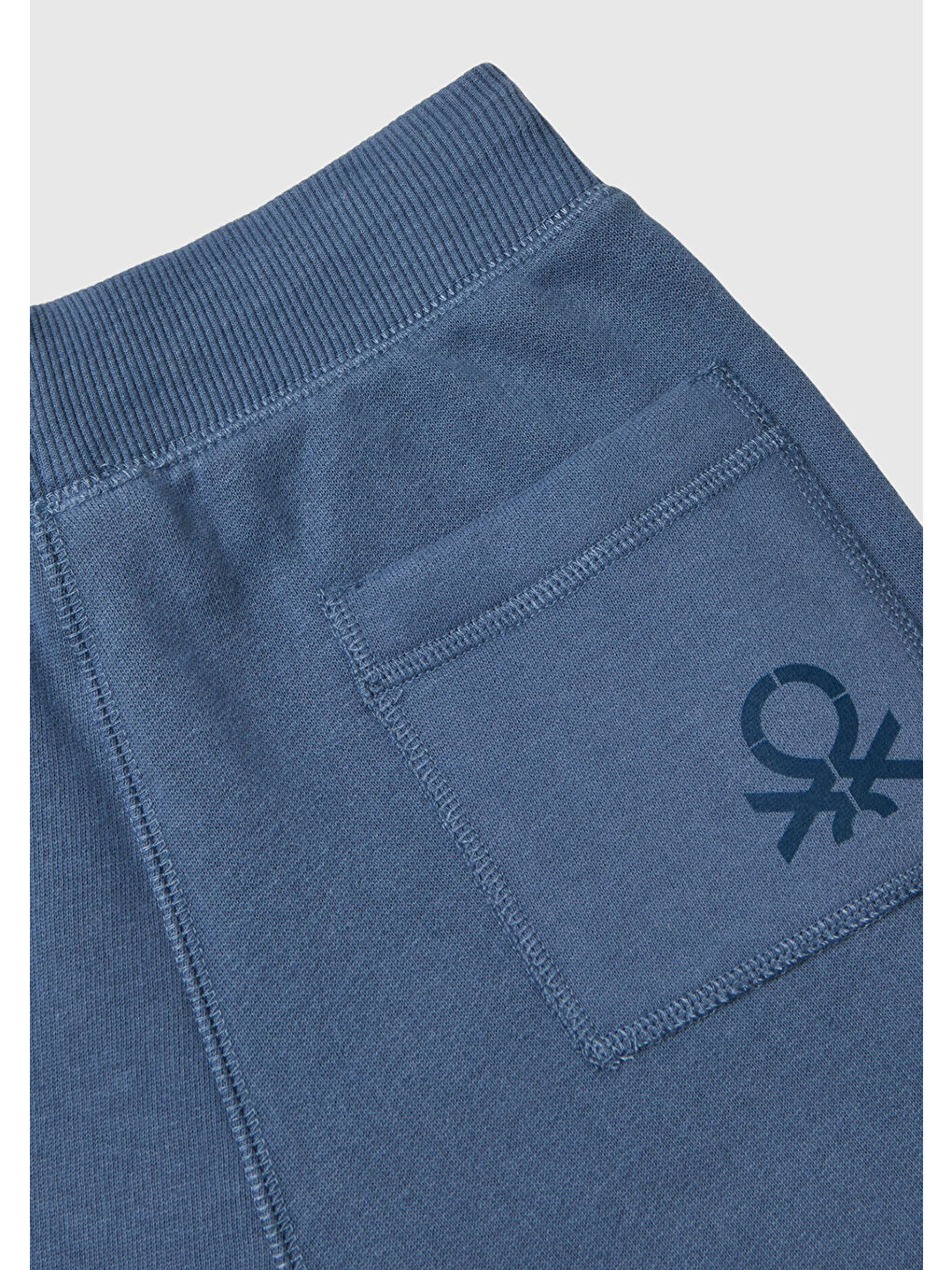 Erkek Çocuk Havacı Mavi Sağ Arka Cebi Logolu Beli Lastikli Büzgü İpli Eşofman Altı-2