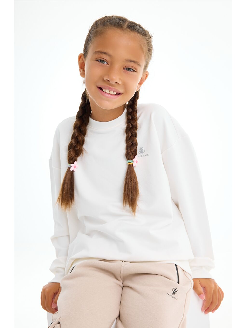 BL 16TPT20 5PR-TP Beyaz Erkek Çocuk Sweatshirt-2