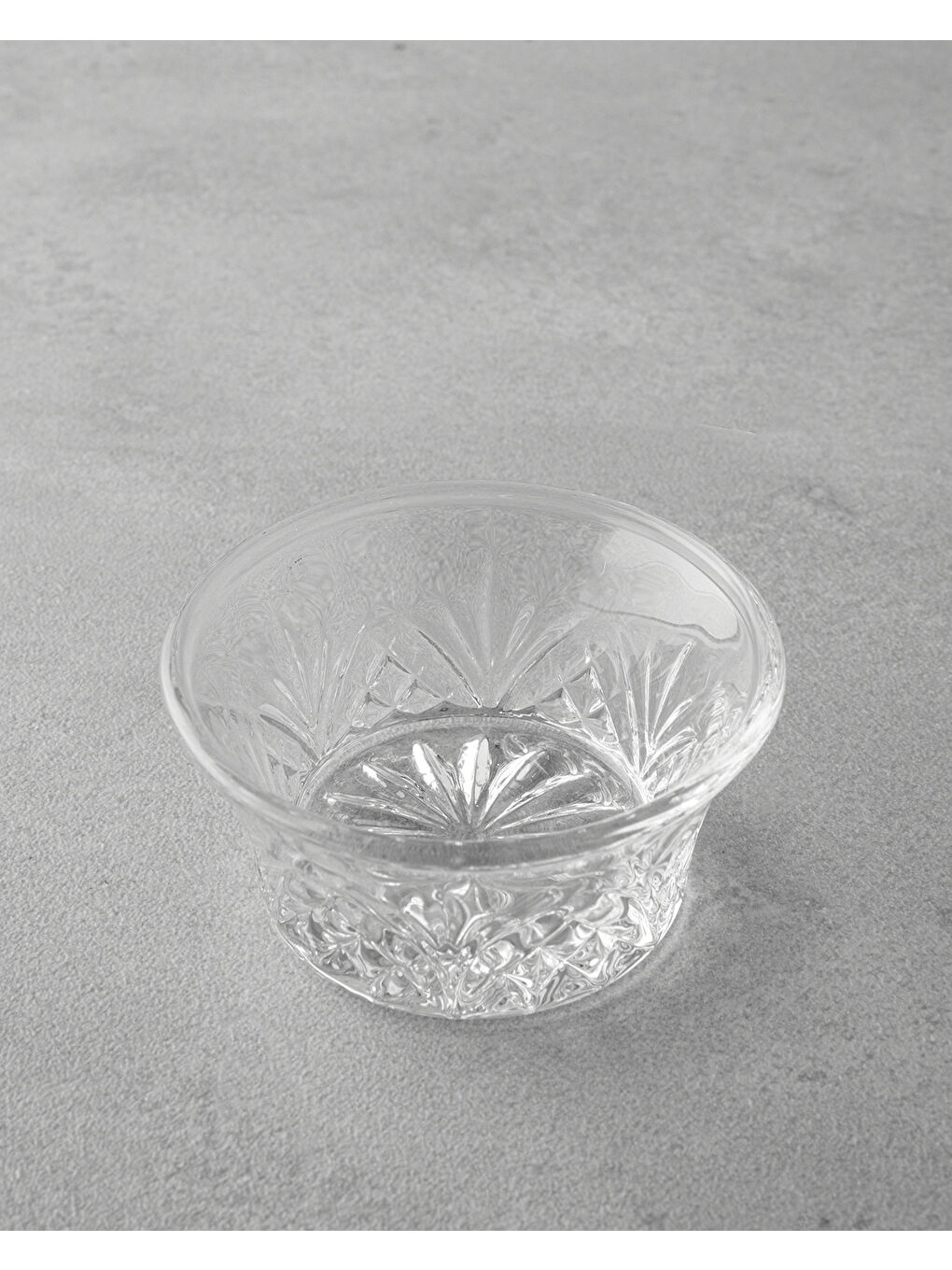 Renksiz Lupa Cam 6'lı Çerezlik 7,5 cm Şeffaf-2