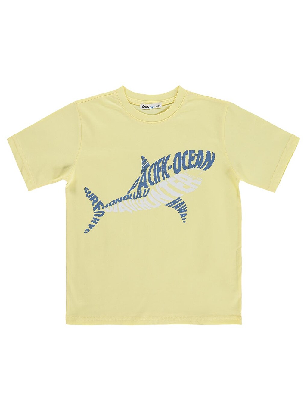 Boys Ocean Baskılı 10-13 Yaş Tişört - Sarı