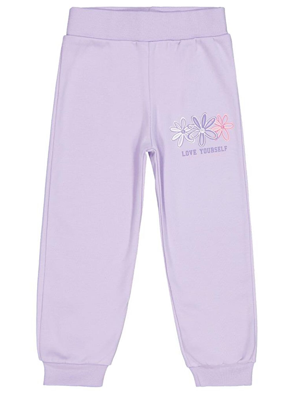 Lila Girls Renkli Çiçek 2-5 Yaş Eşofman Altı-1