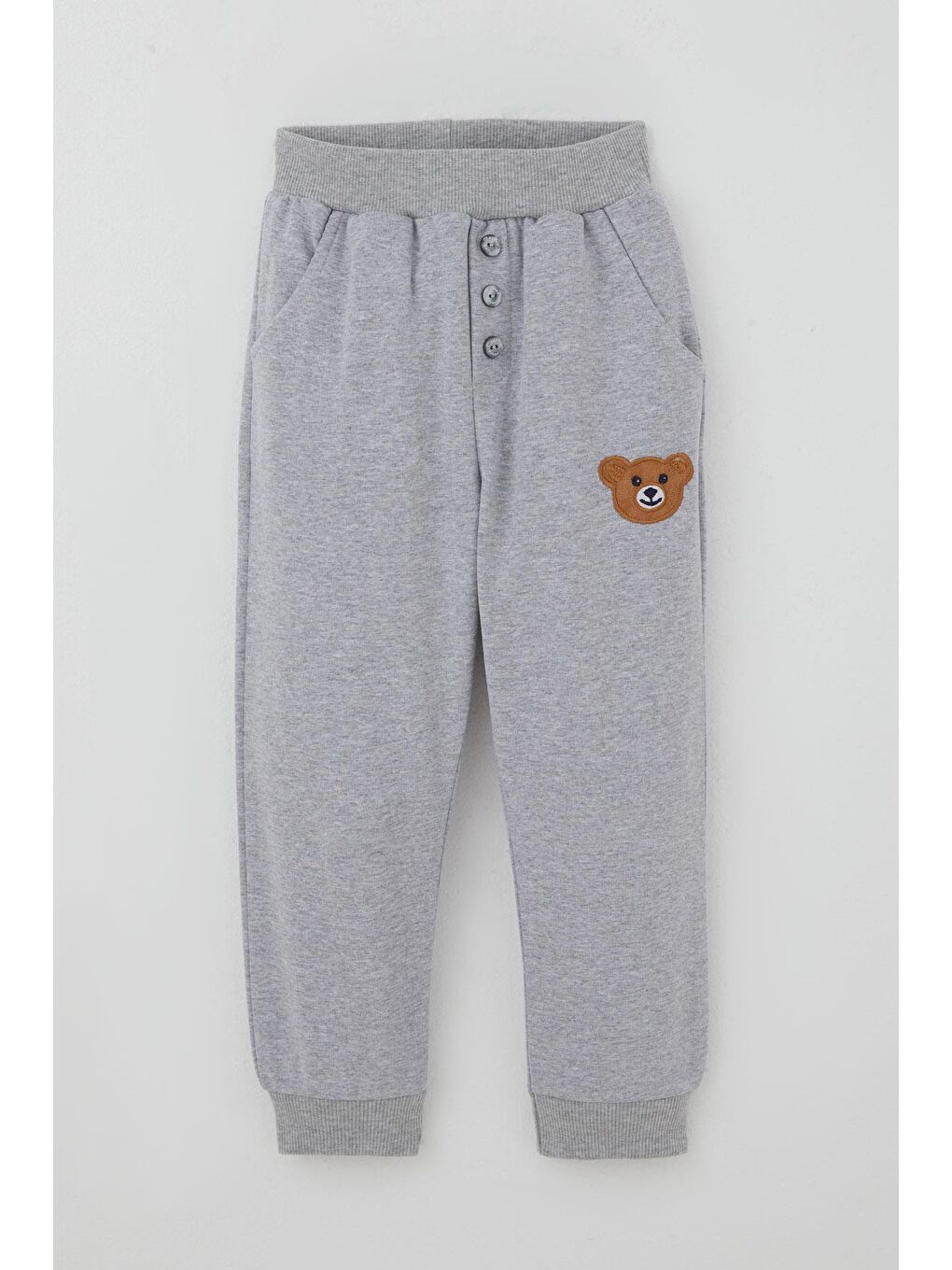 Erkek Bebek Eşofman Takımı Sevimli Ayıcık Nakış Detaylı Mint Yeşili (9 Ay-3 Yaş)-2