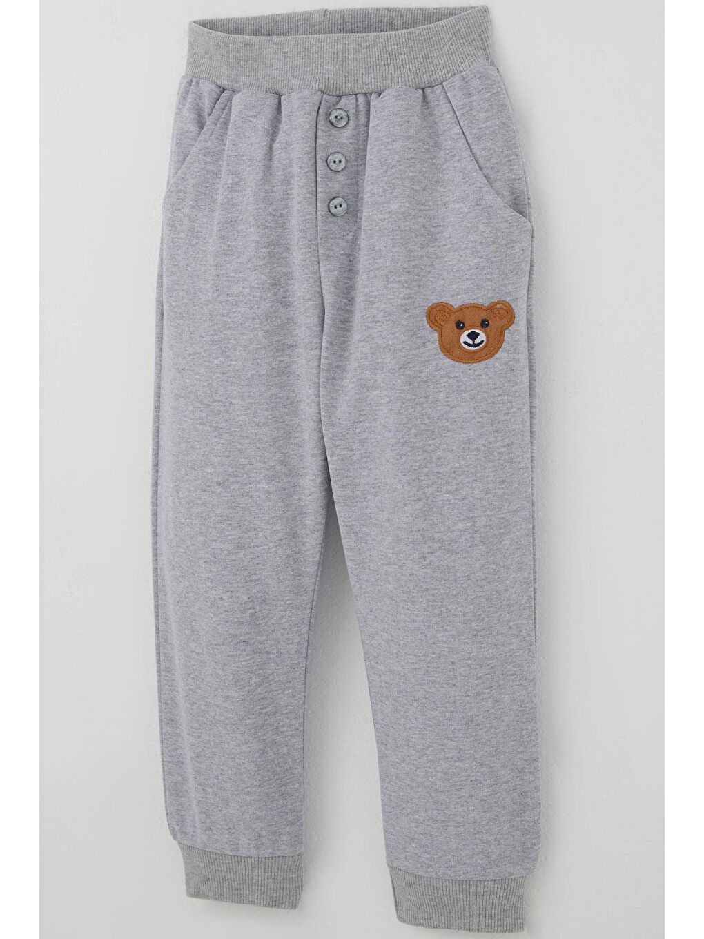 Erkek Bebek Eşofman Takımı Sevimli Ayıcık Nakış Detaylı Mint Yeşili (9 Ay-3 Yaş)-6