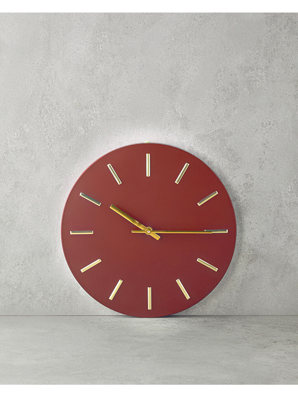 Sylvia Metal Dekoratif Duvar Saati Turuncu