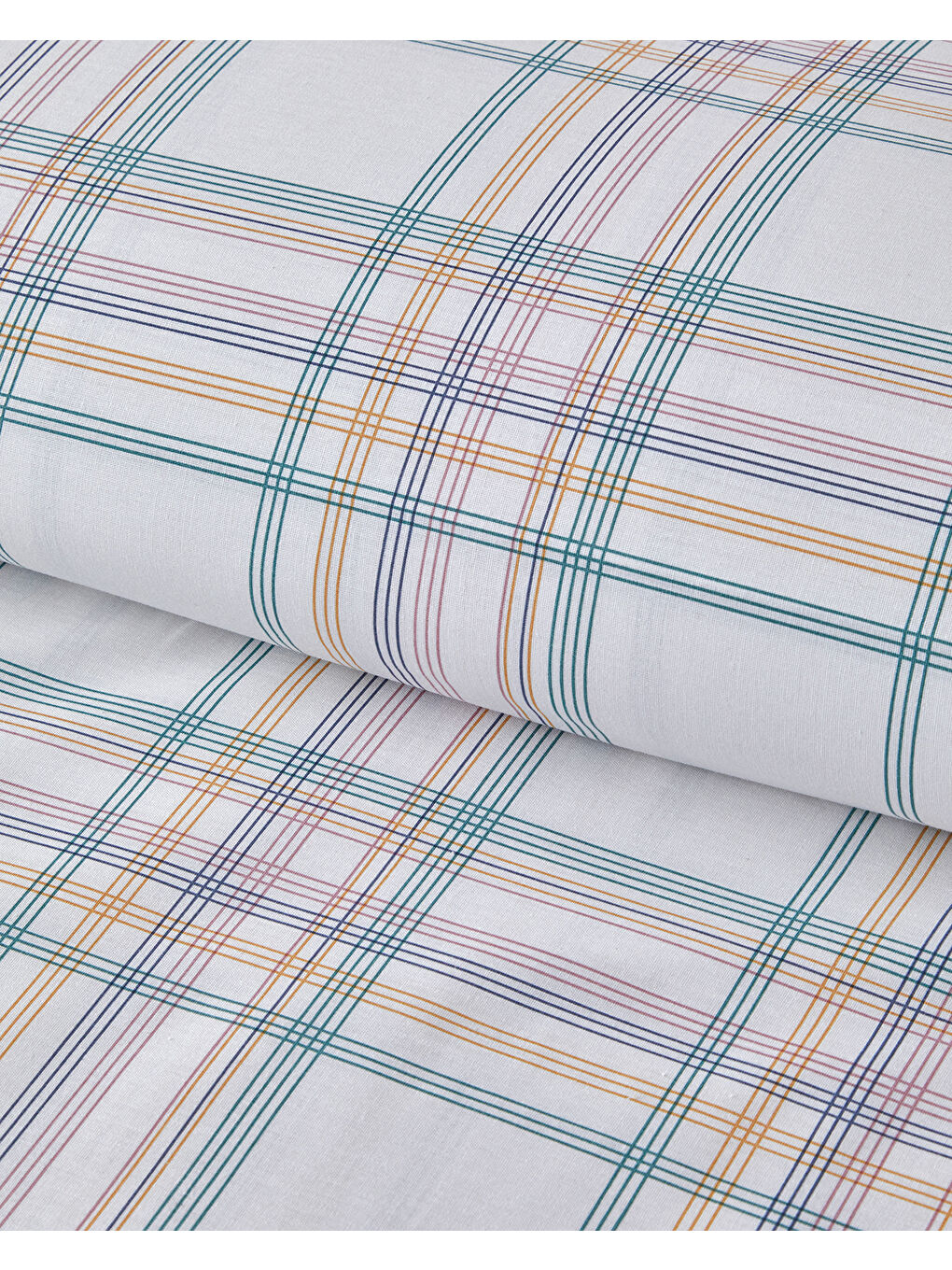 Spektrum Line Pamuklu Çift Kişilik Nevresim Seti 200x220 cm Yeşil-Mavi-1