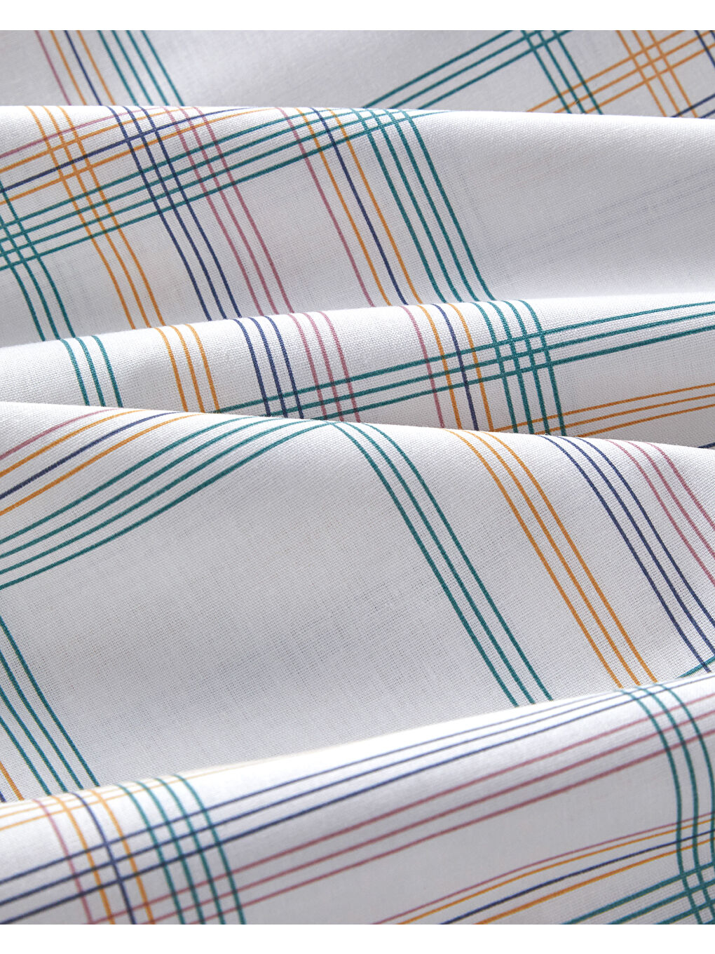 Spektrum Line Pamuklu Çift Kişilik Nevresim Seti 200x220 cm Yeşil-Mavi-3