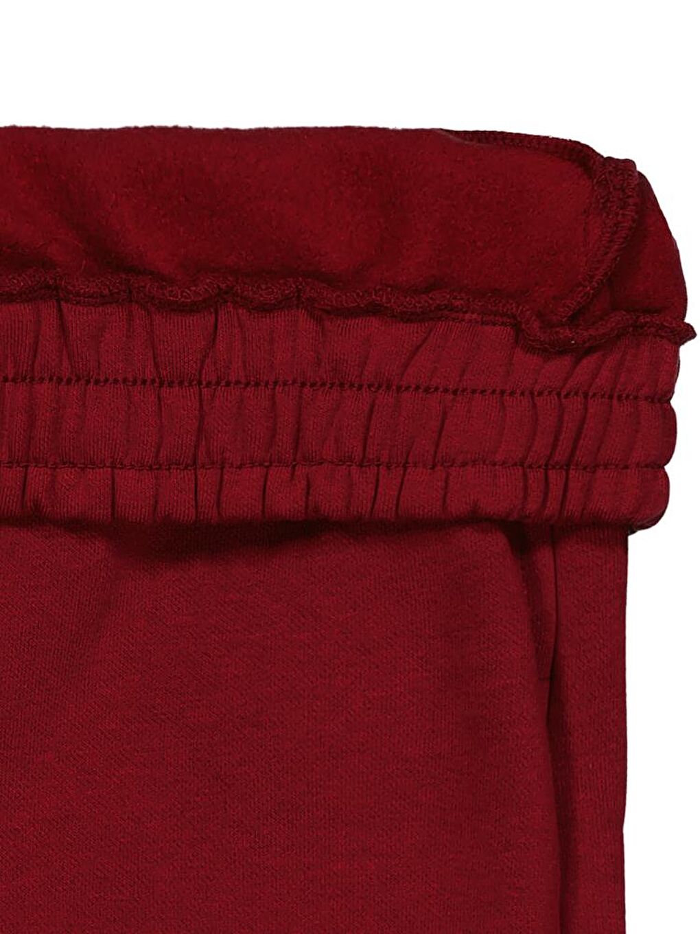 Bordo Girls Düz 10-13 Yaş Eşofman Altı-1