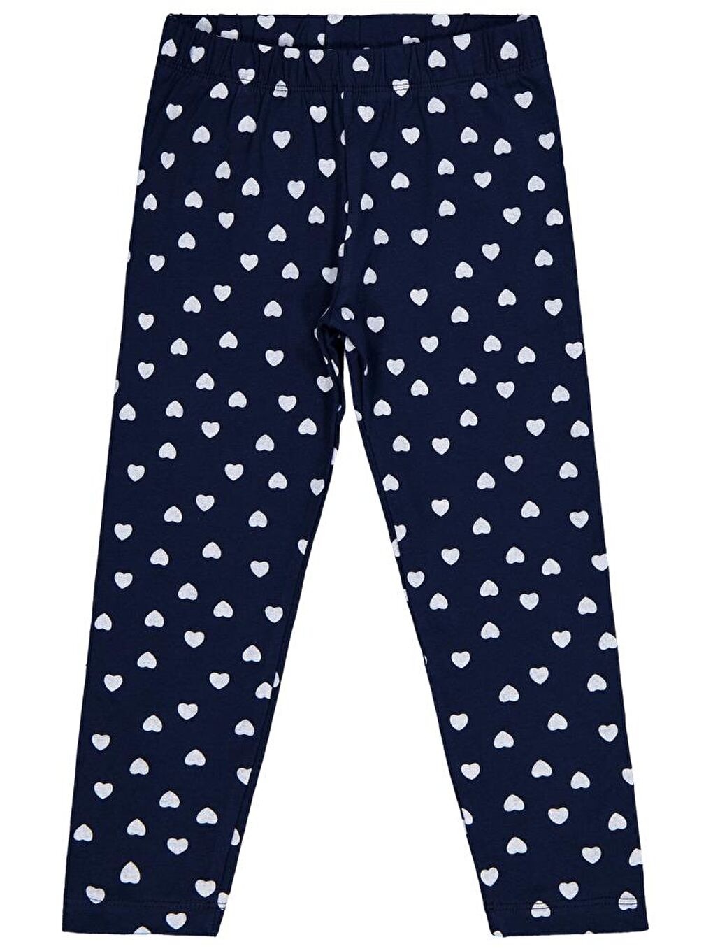 Lacivert Girls Klap Baskılı 6-9 Yaş Tayt