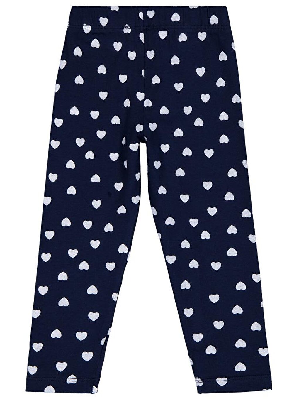 Lacivert Girls Klap Baskılı 6-9 Yaş Tayt-1