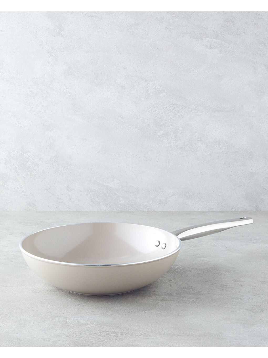 Kahverengi Lizbon CeraWell Wok Tava 28 cm Mocha