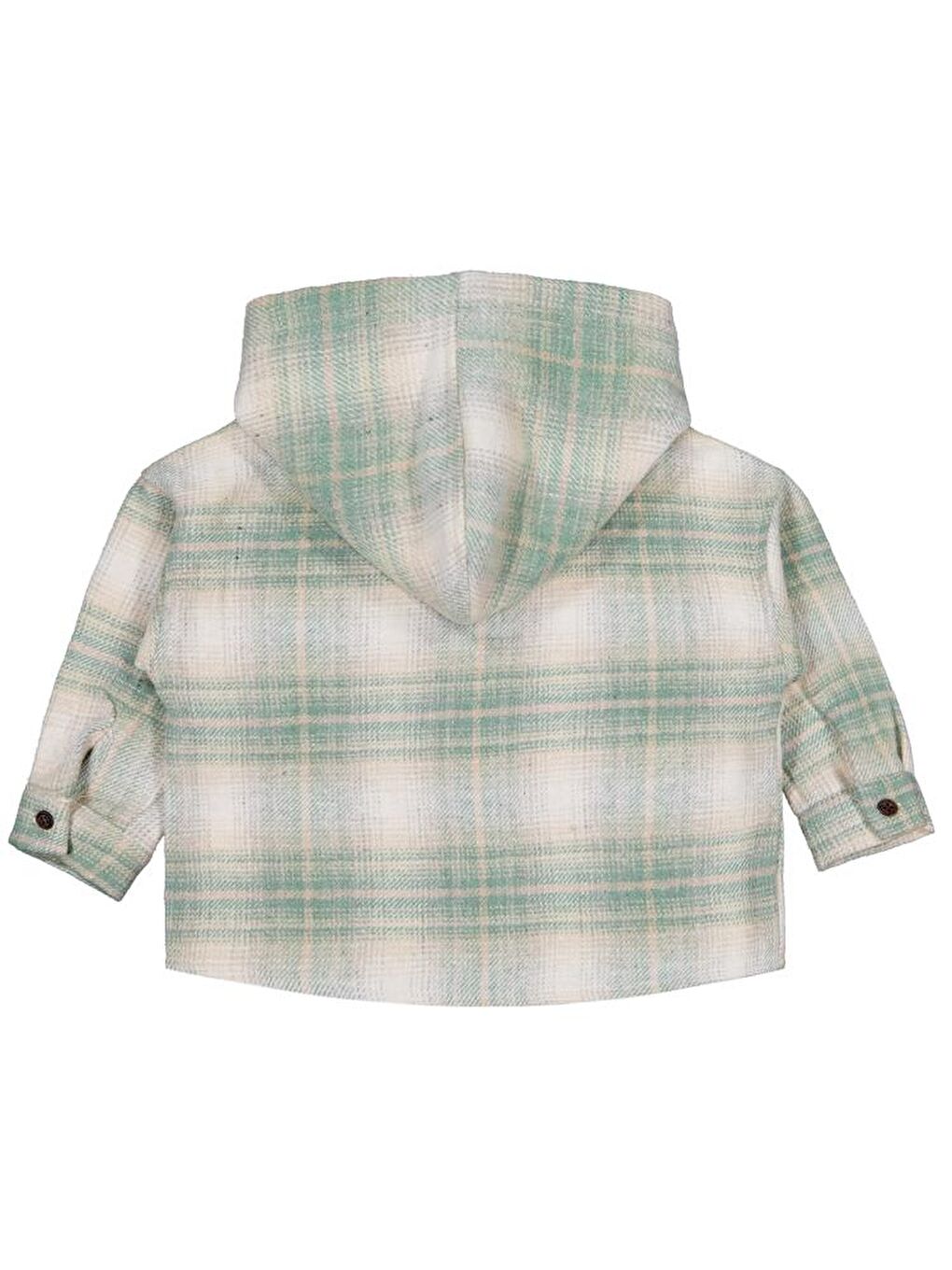 Haki Boys Kapüşonlu Ekose 2-5 Yaş Gömlek-2