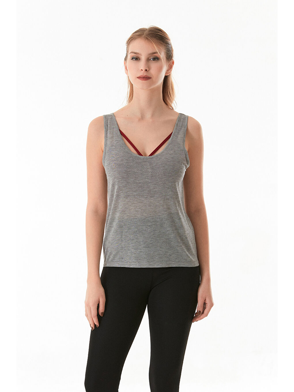 Gri Basic Kalın Askılı Body