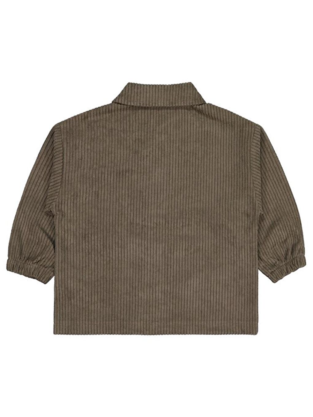 Haki Boys Kol Ucu Lastikli 2-5 Yaş Gömlek-1