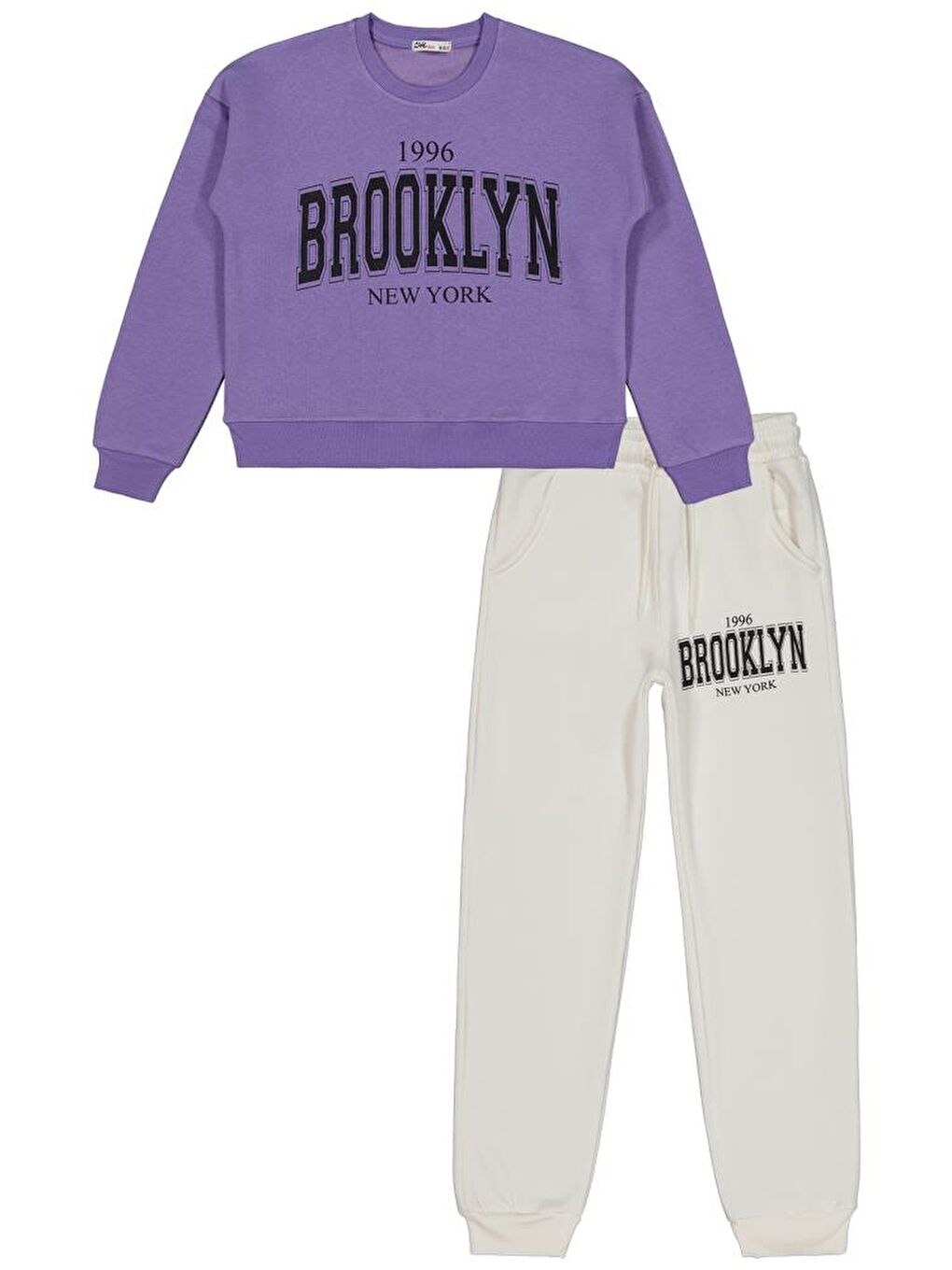 Mor Girls Brooklyn Baskılı 10-13 Yaş Eşofman Takımı