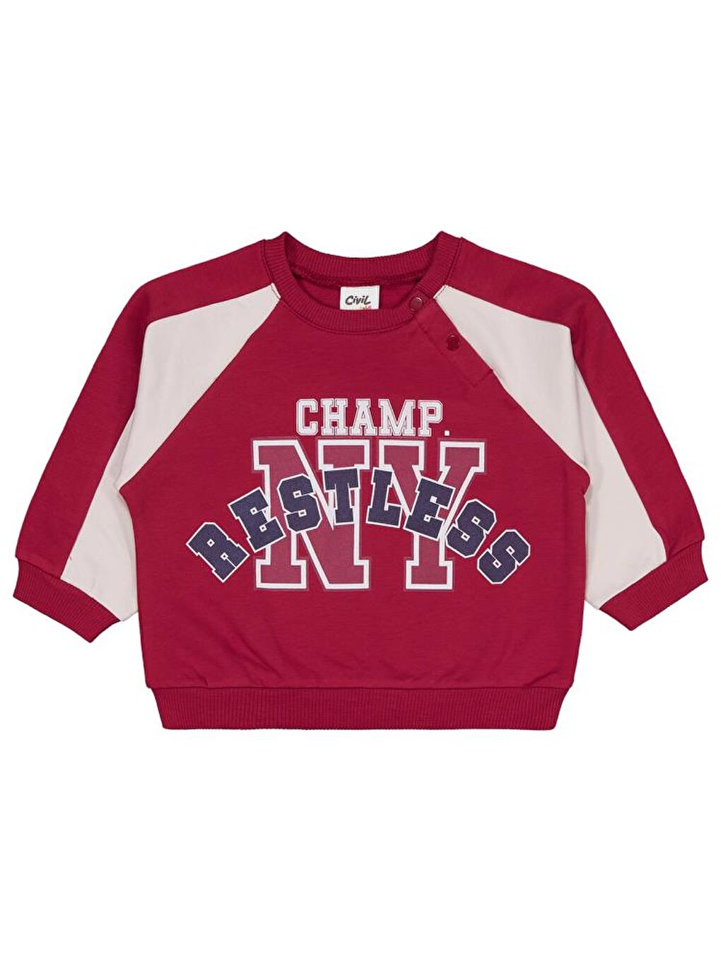 Baby Restless Baskılı 6-18 Ay Takım - Bordo 6-9 Ay-2