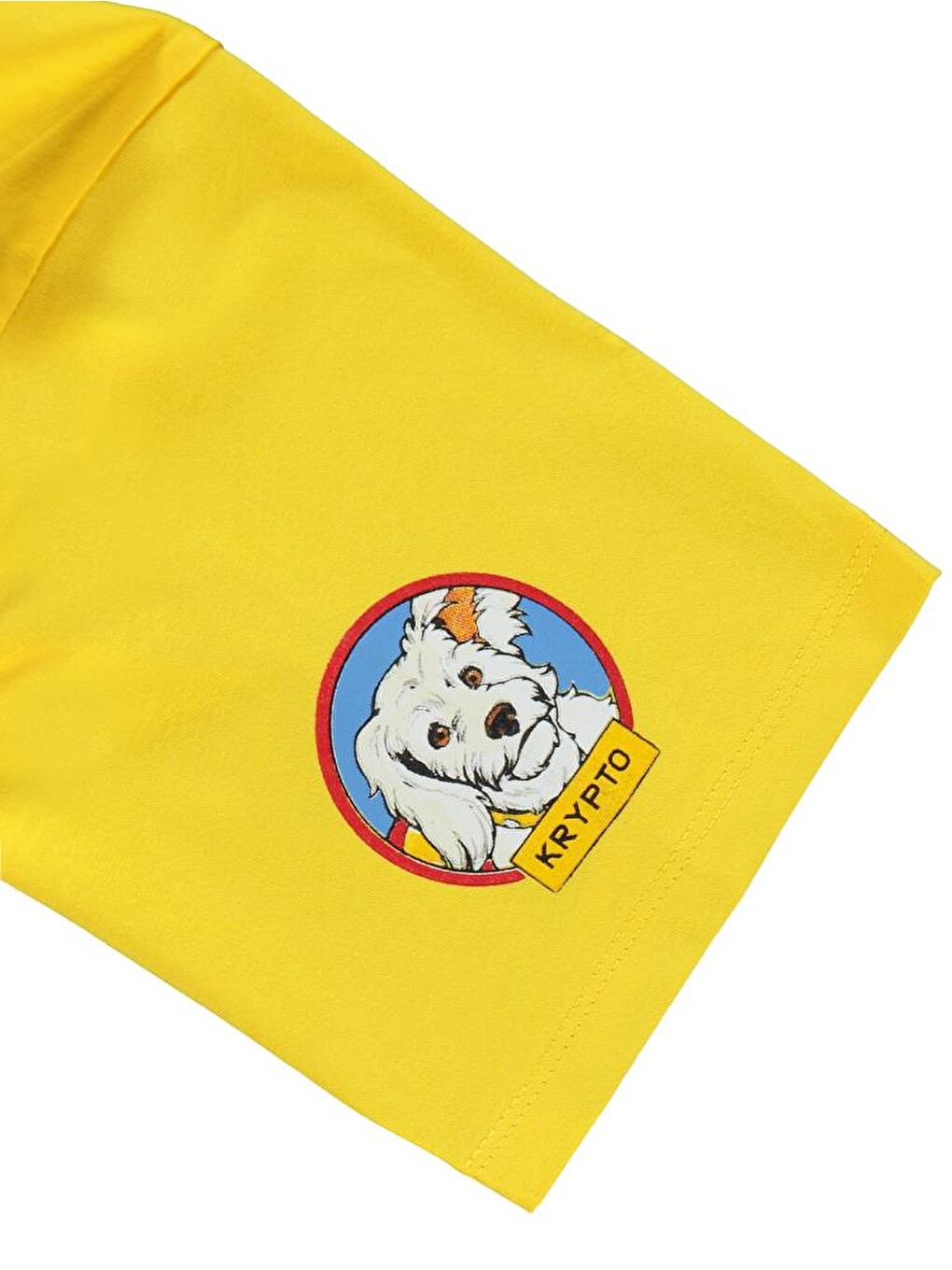 Süperman Baskılı 10-13 Yaş Tişört - Sarı 11-12 Yaş-1