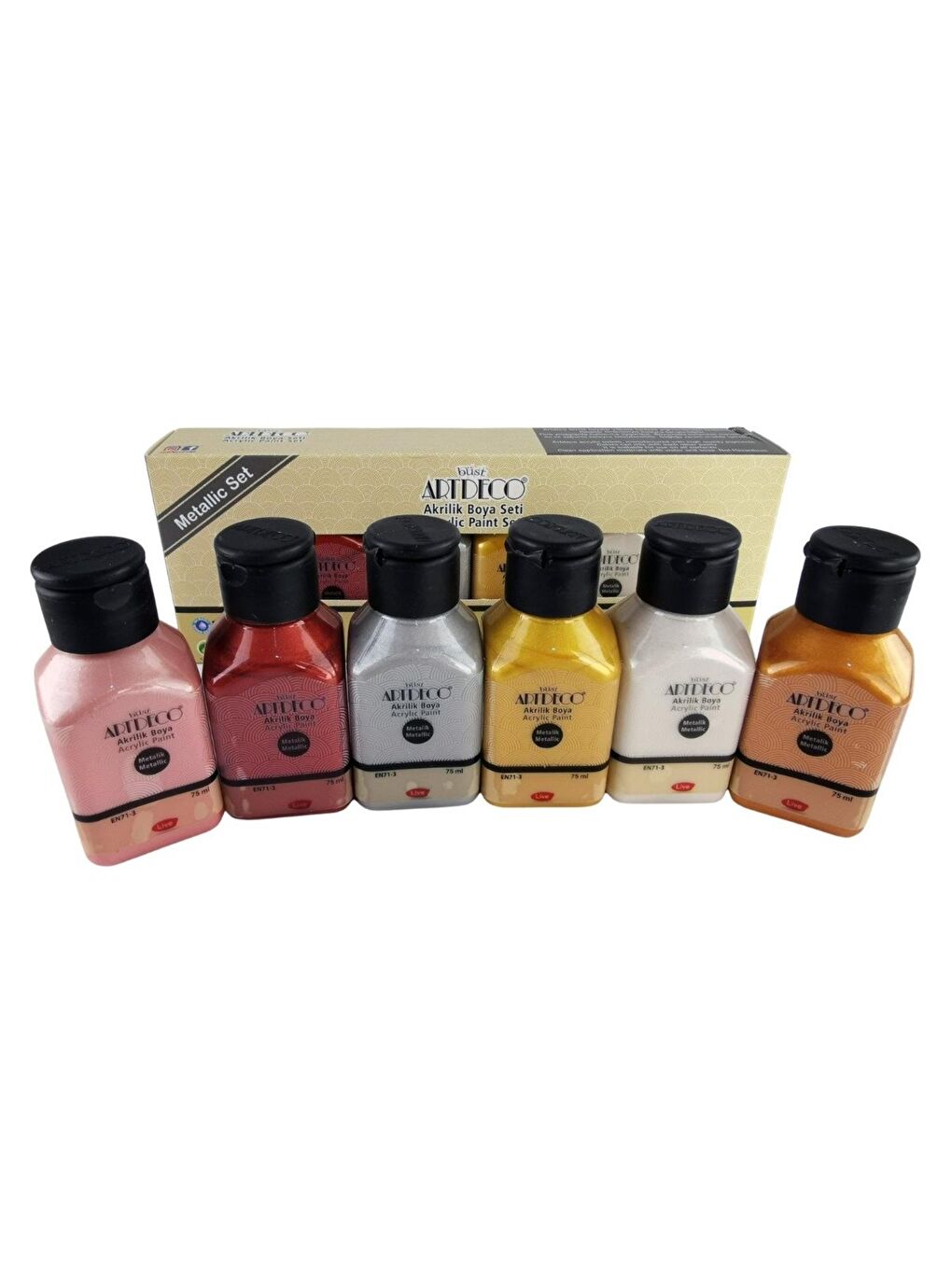 6X75 Akrilik Boya Metalik Renkler-1