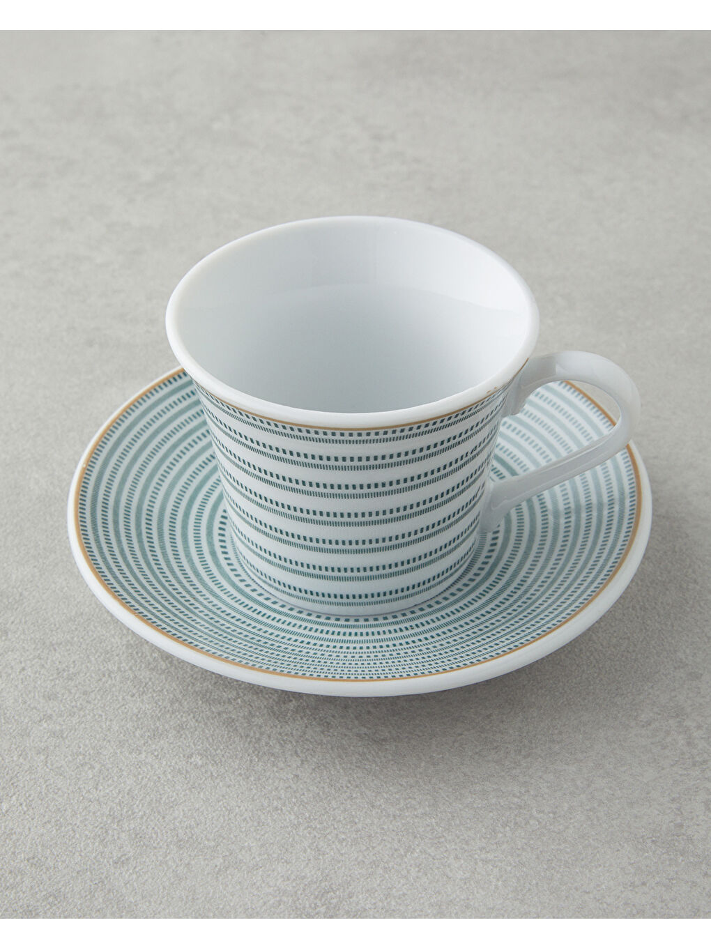 Ashley Porselen Kahve Fincan Takımı 4 Parça 2 Kişilik Yeşil-2