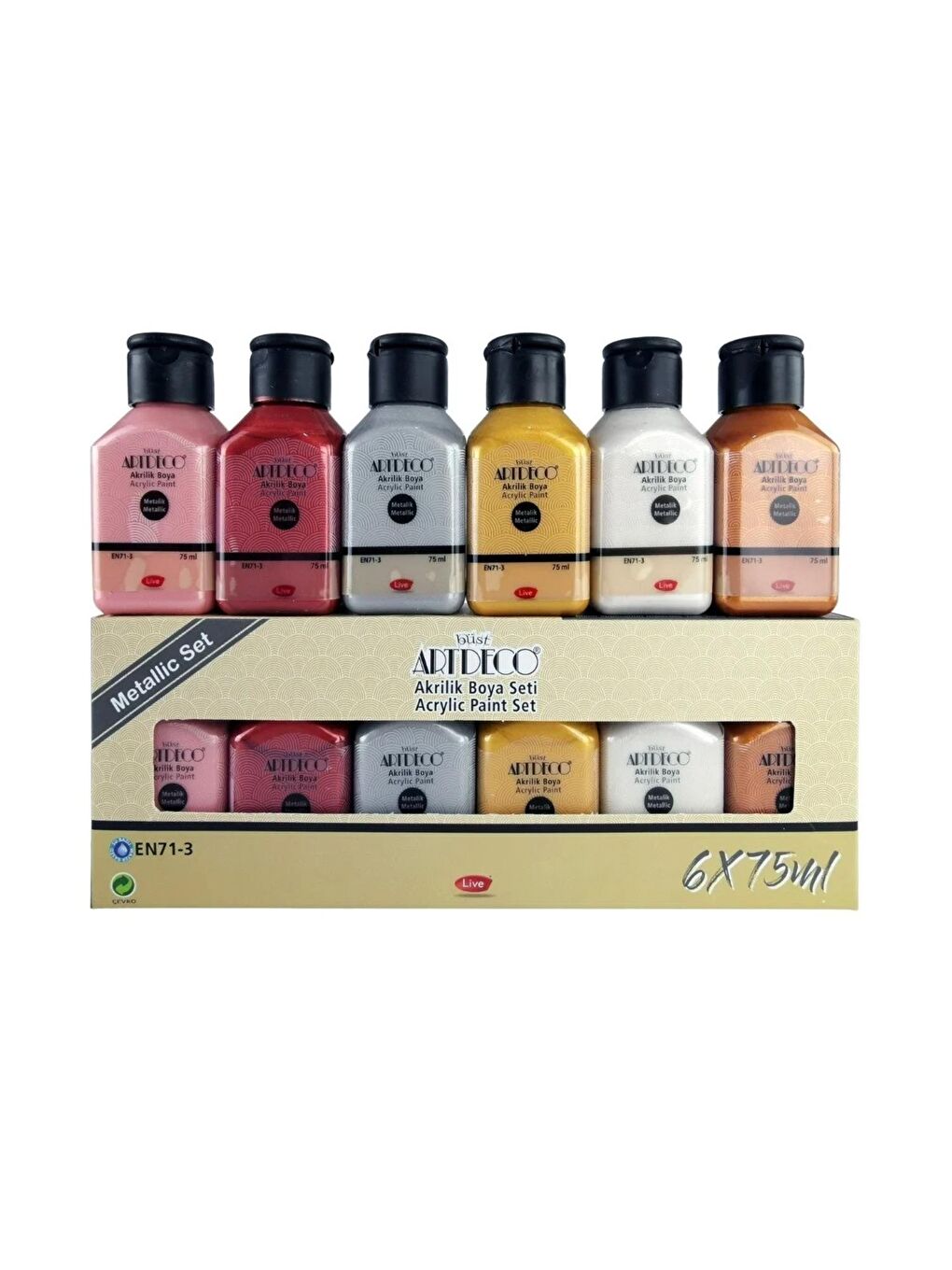 6X75 Akrilik Boya Metalik Renkler-2