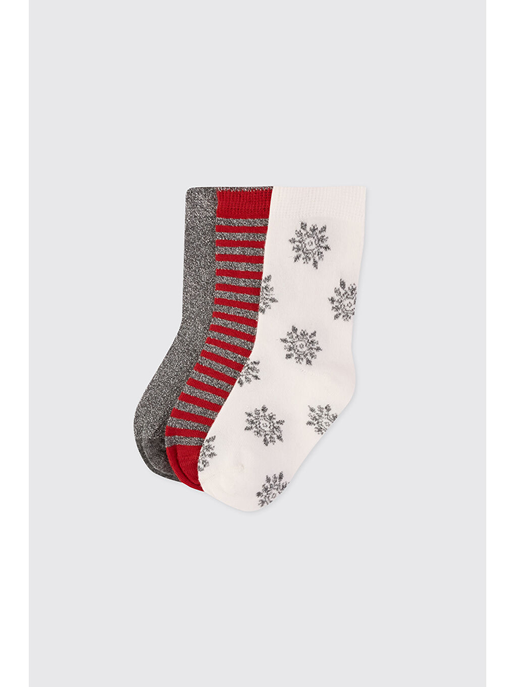 Karışık Kız Çocuk 3'lü Soket Çorap-1