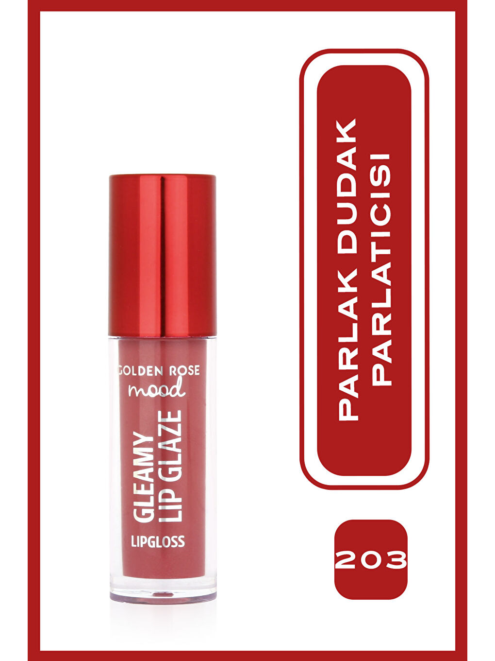 Mood Gleamy Lip Glaze Dudak Parlatıcısı No:203 Rose Chic
