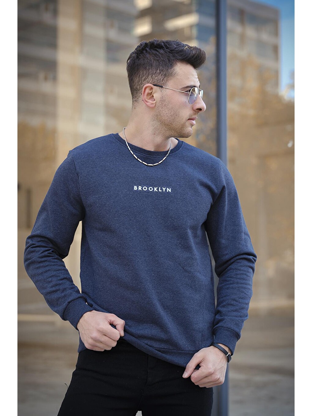 İndigo Lgg Brooklyn Comfort Pamuklu Erkek Sweatshirt-2