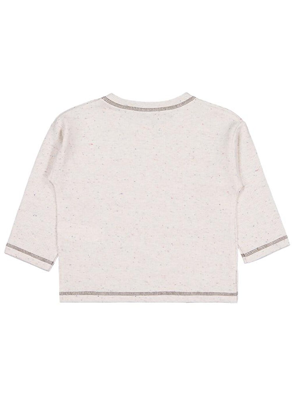 Bej Boys Kadife Cepli 2-5 Yaş Sweatshirt-2