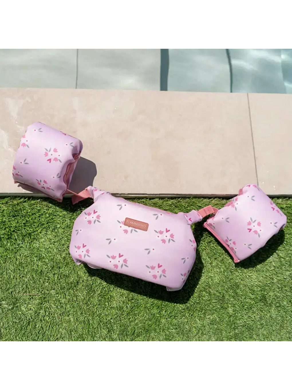 Pembe Neopren Kolluklu Yüzme Yeleği Clover-1