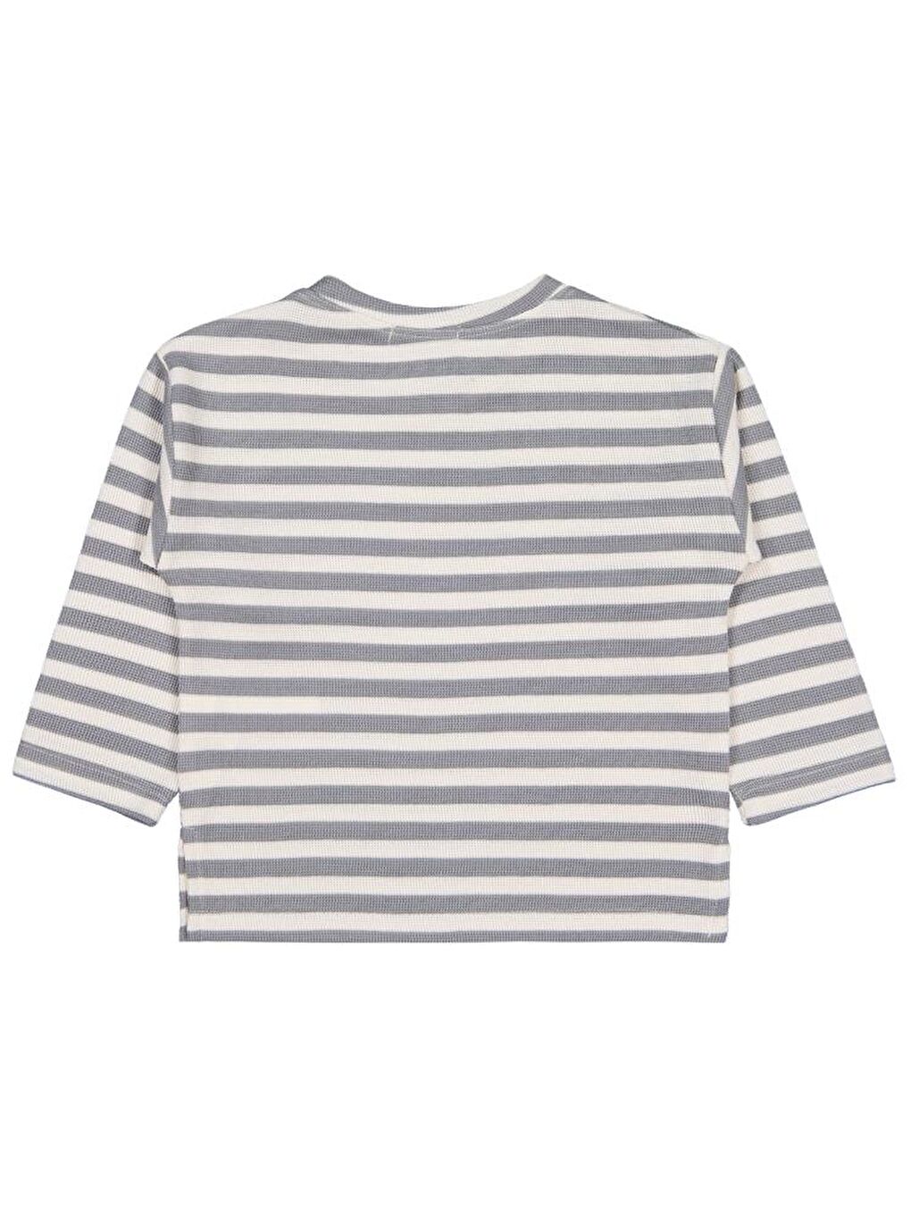 Gri Boys Kendinden Çizgili 2-5 Yaş Sweatshirt