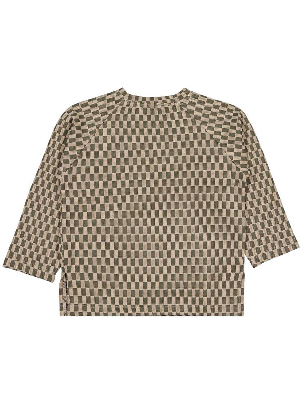 Haki Boys Dama Desenli 2-5 Yaş Sweatshirt-1