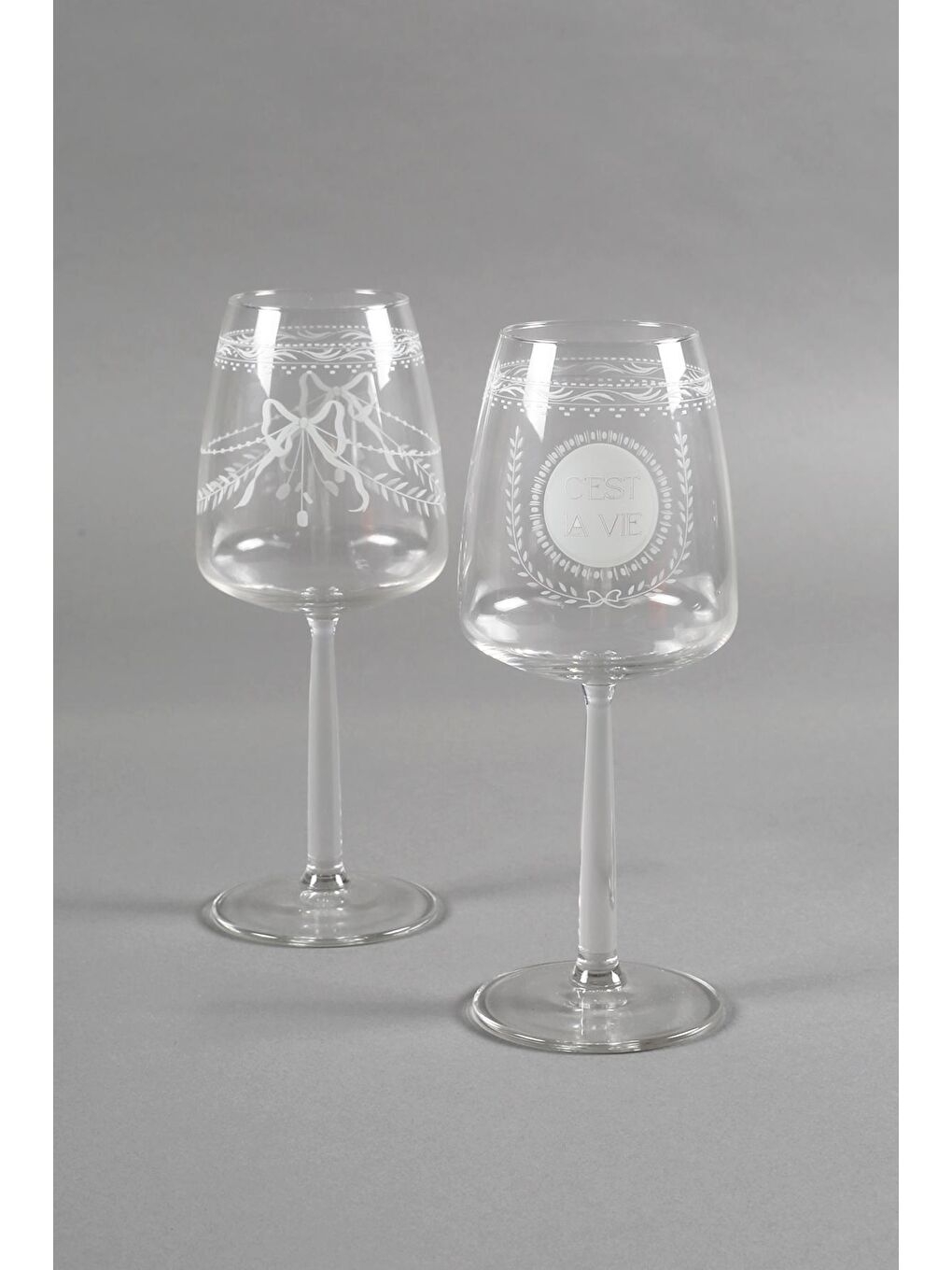 Renksiz C'est La Vie 4'lü Su Kadehi Seti 430 cc-1