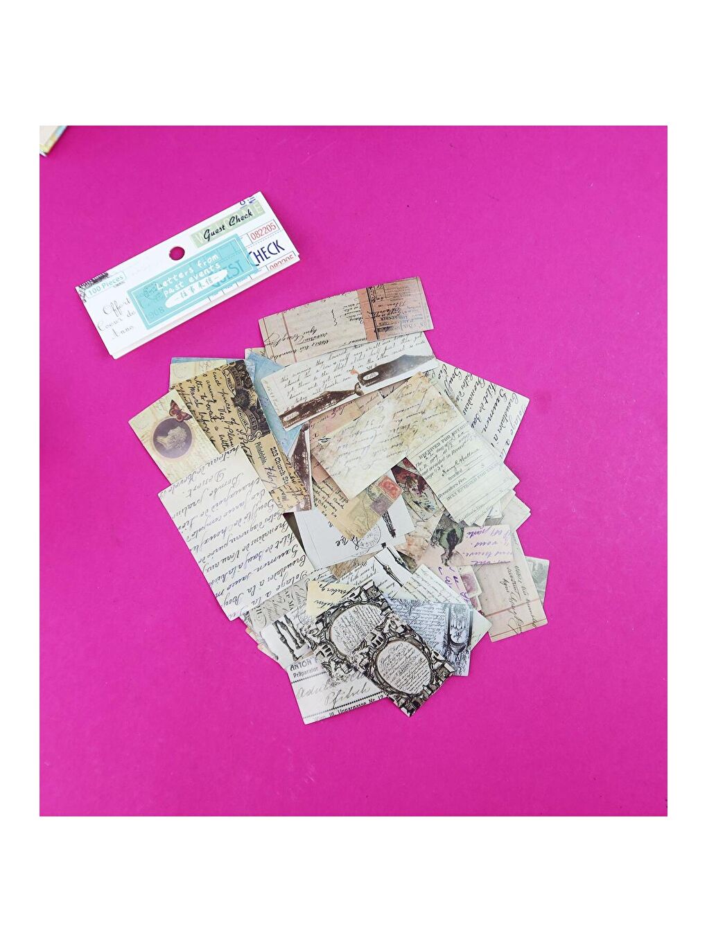 Scrapbook Uyumlu 100'lü Retro Sticker Paketi – Vintage Tarz Bm-1779-4