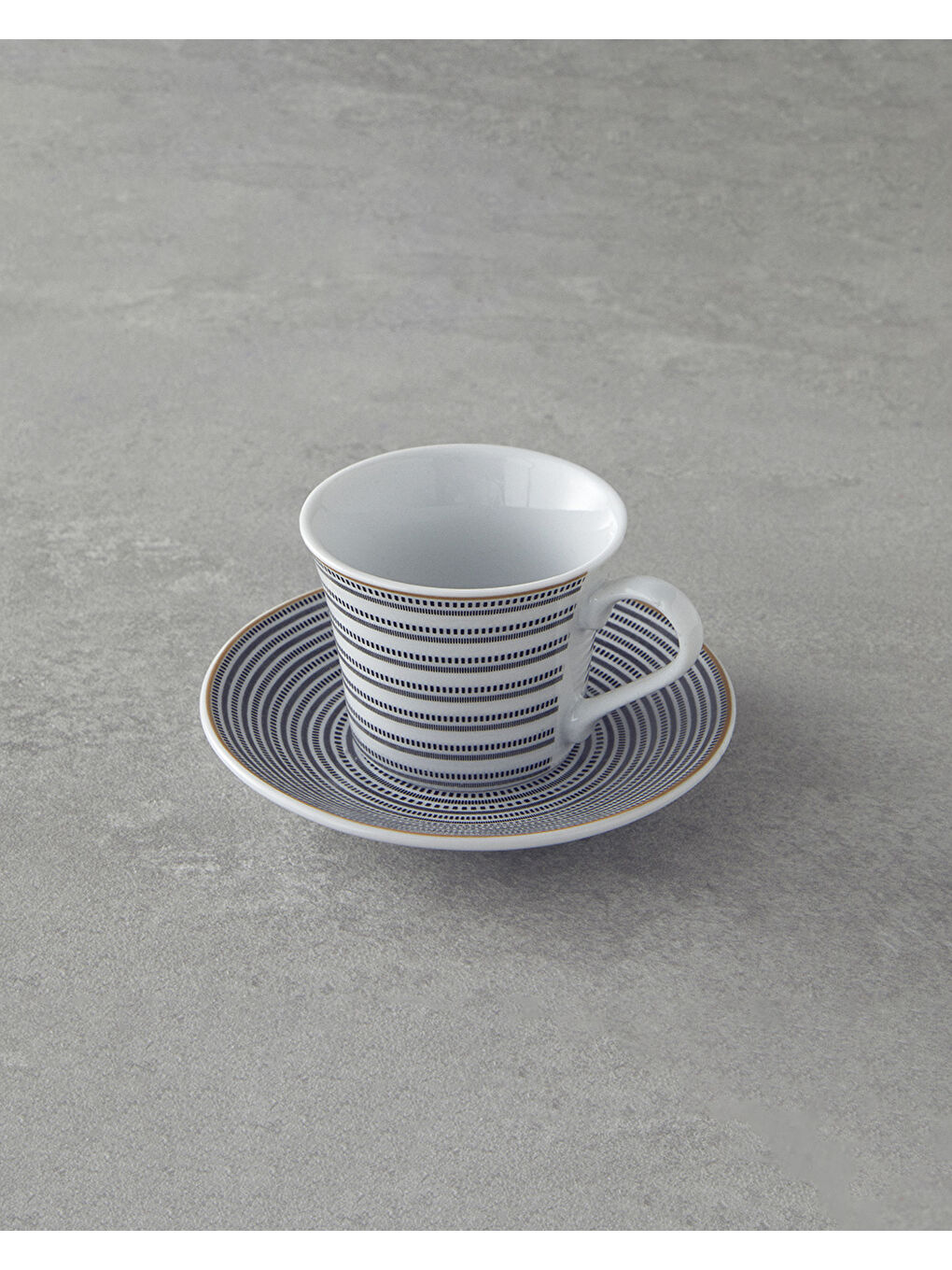 Ashley Porselen Kahve Fincan Takımı 4 Parça 2 Kişilik Siyah-3