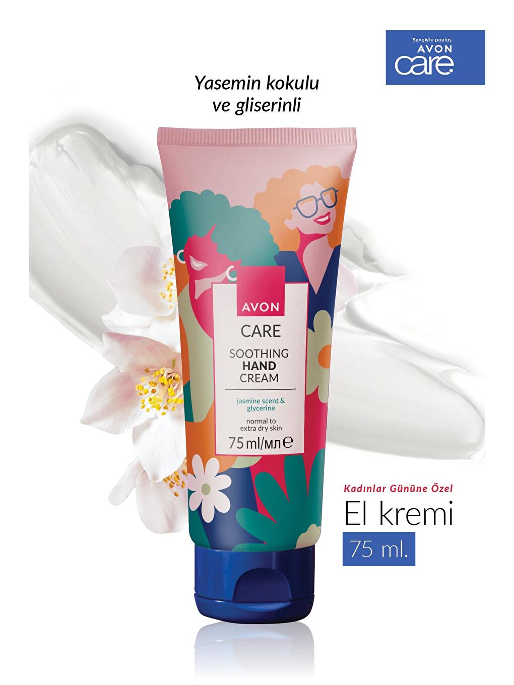 AVON Renksiz Care Shimmering Gliserin İçeren Yasemin Kokulu Krem Paketi - 2