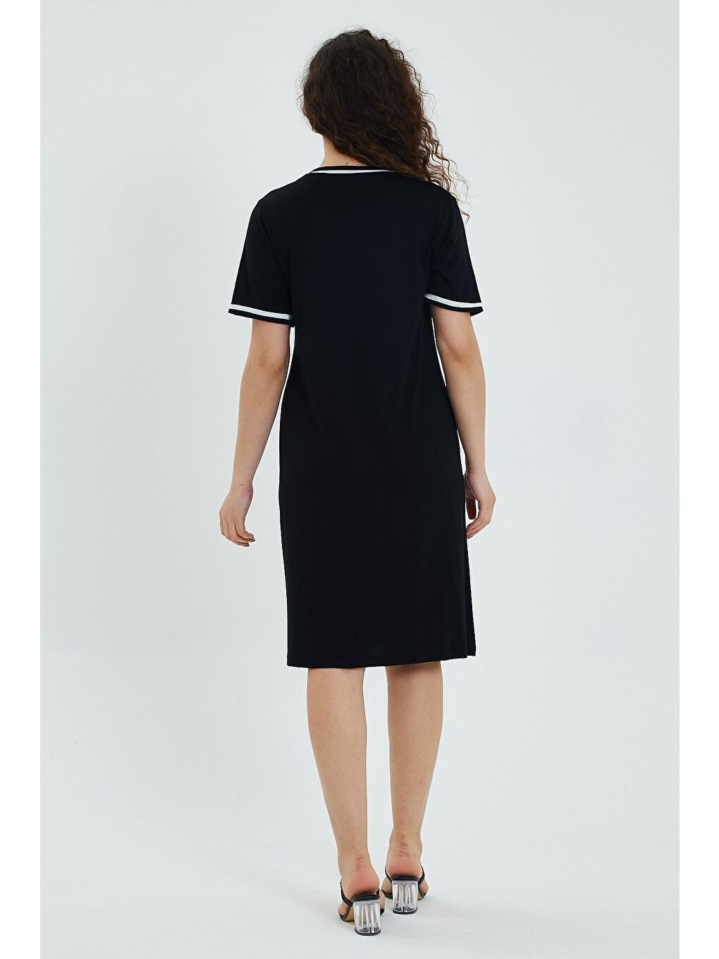 Siyah Kadın Panye Elbise-1