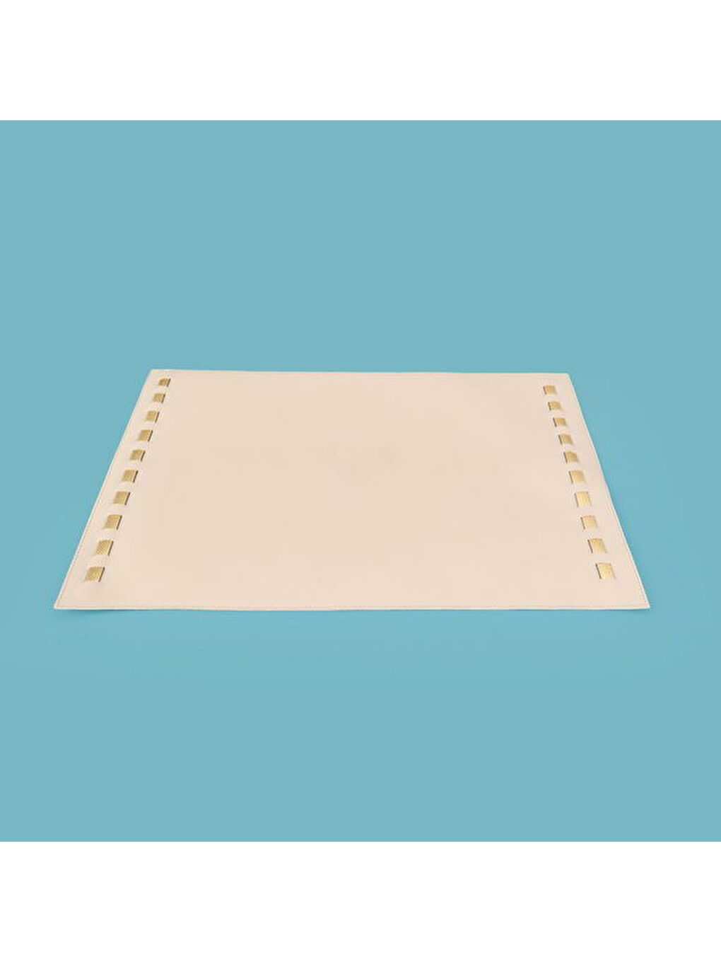 Kitchen Deri Amerikan Servis - Bej - 32x44 cm-2