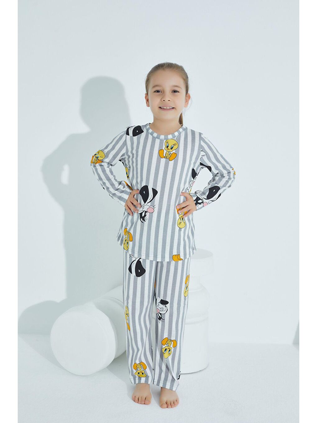 Beyaz Pijama Takım 800 -3-2