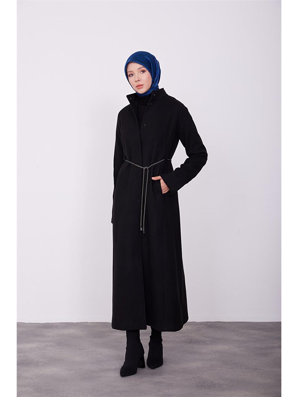 ARMİNE Siyah Manto 23K8710 - 2