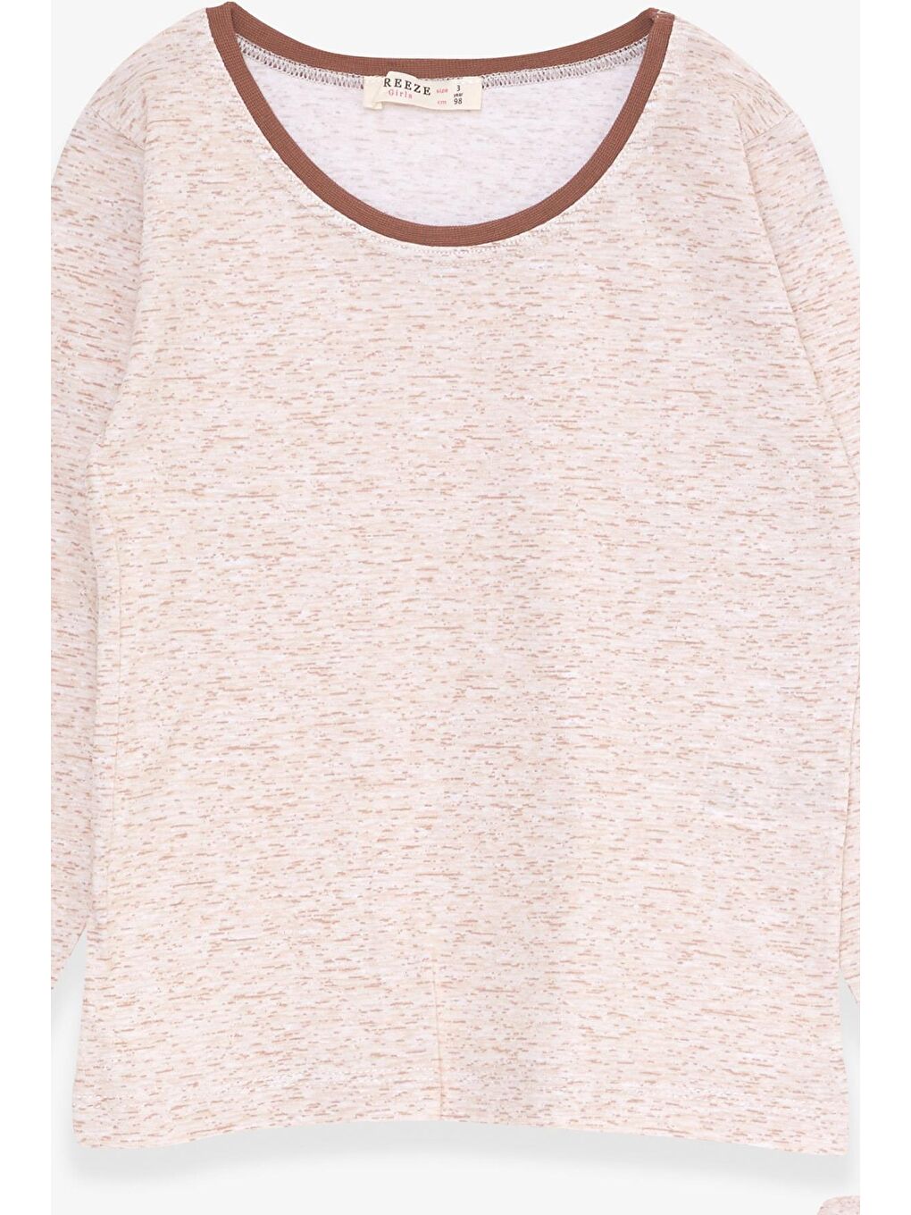 Kız Bebek Pijama Takımı Desenli Bej Melanj (9 Ay-1 Yaş)-2