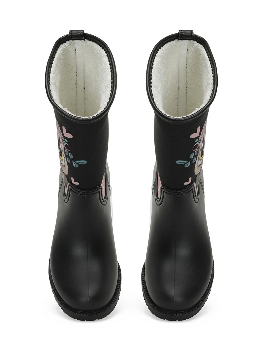 ELIS F 3PR Siyah Kız Çocuk Yağmur Çizmesi-3