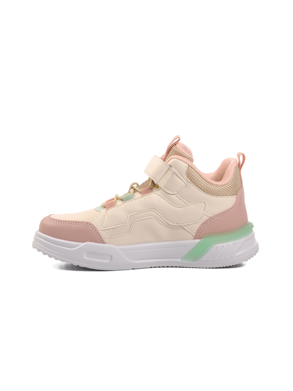 Pepino Krem-Pembe Krem-Pudra Unisex Bilek Boy Cırtlı Çocuk Sneaker 1726-F - 2