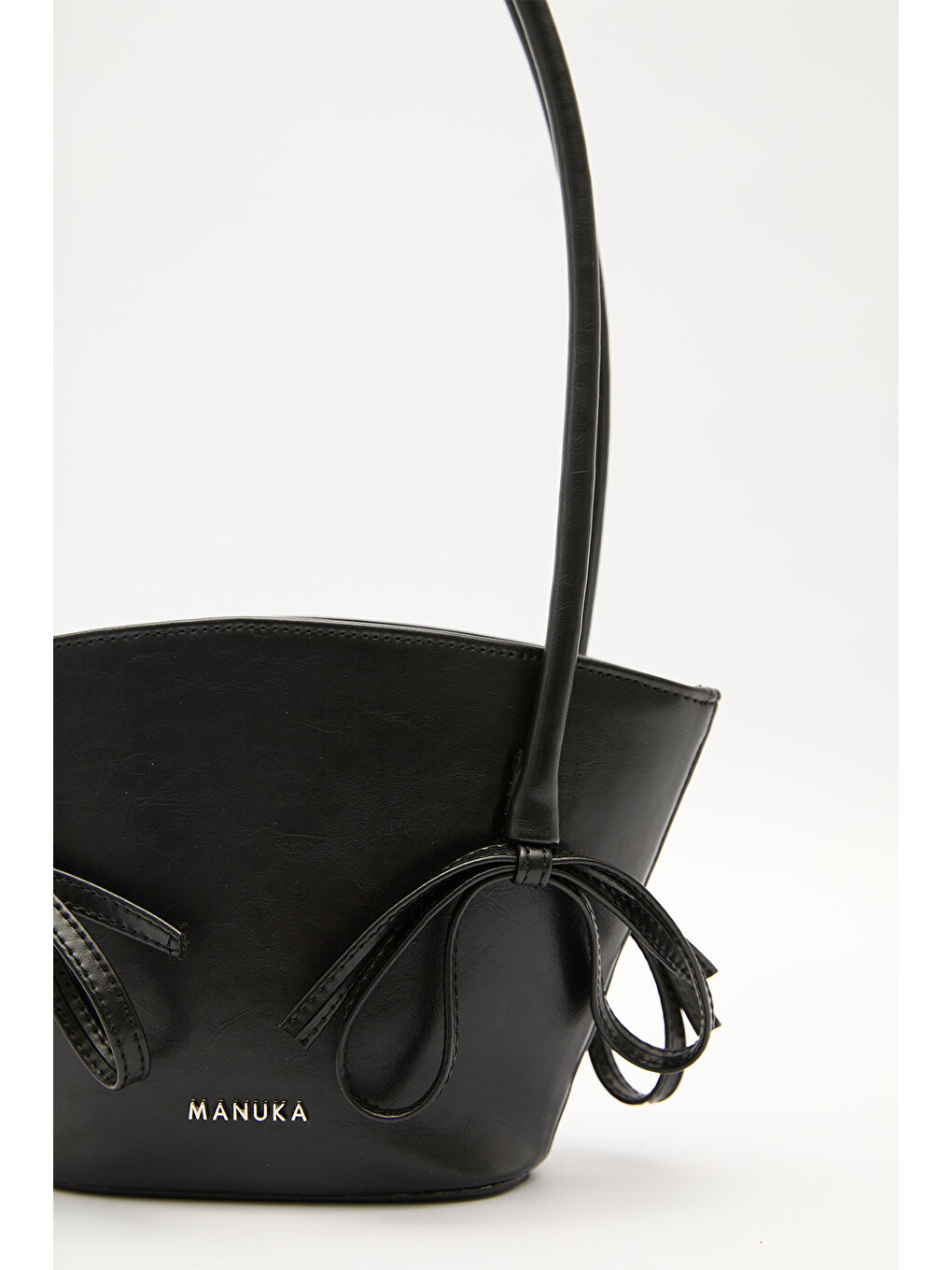 Siyah Sandy Fiyonklu Mini Çanta Black Truffle-5