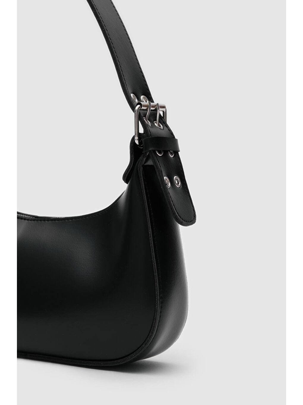 Muse Oval Baget Çanta Siyah-2