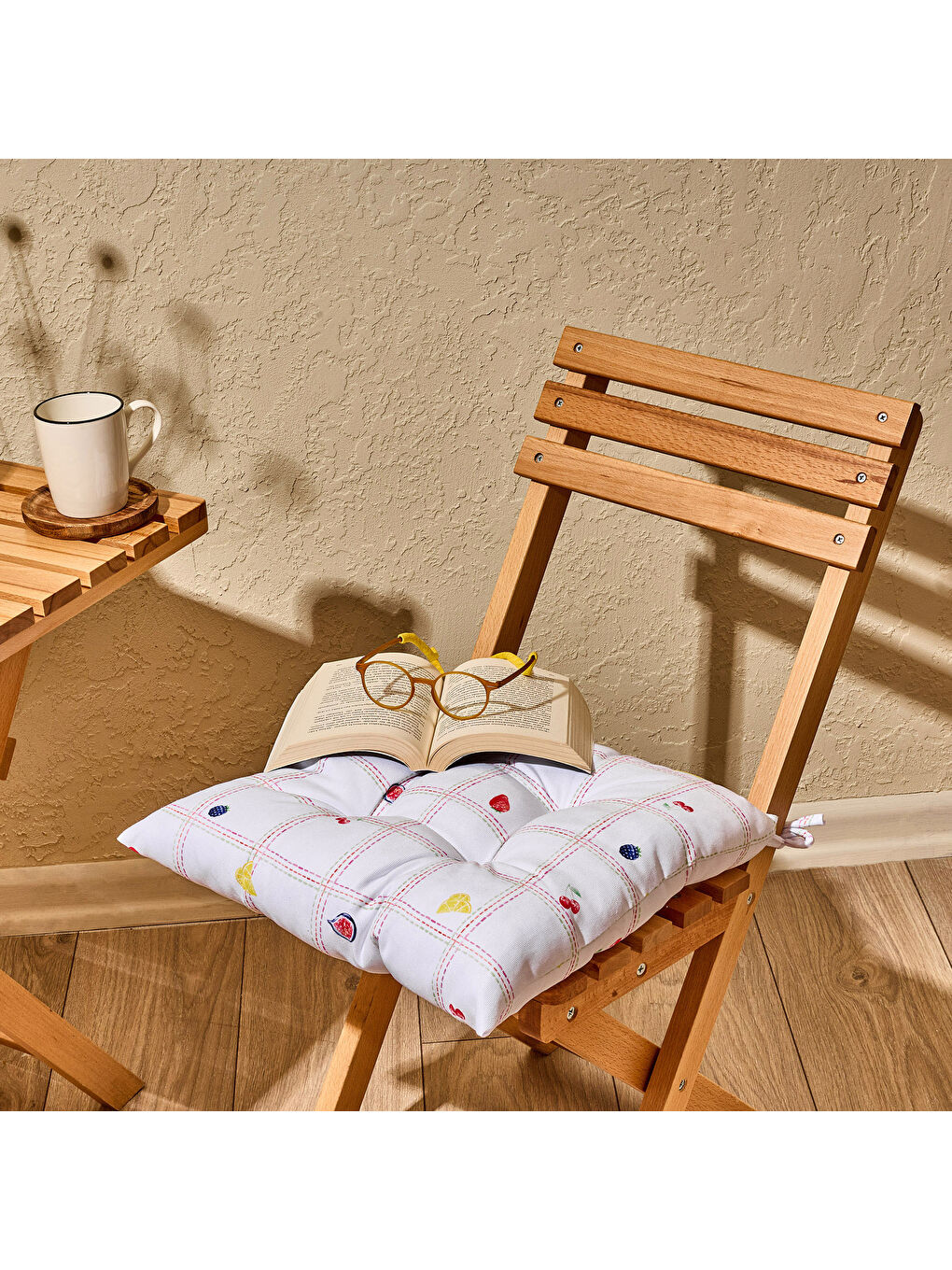 Soft Mila Sandalye Minderi - Ekru - 40x40 cm